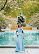 Load image into Gallery viewer, Sky Whisper Satin Women's Dress