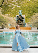 Load image into Gallery viewer, Sky Whisper Satin Women's Dress