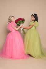 Load image into Gallery viewer, Sage Green Girls' Dress