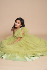 Load image into Gallery viewer, Sage Green Girls' Dress