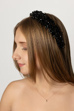 Load image into Gallery viewer, Black Onyx Crystal Headband