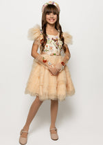 Load image into Gallery viewer, Golden Lotus Girls' Dress