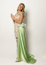 Load image into Gallery viewer, Sage Silk Gown