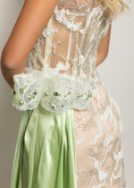 Load image into Gallery viewer, Sage Silk Gown