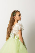 Load image into Gallery viewer, Sage Beaded Girls' Dress