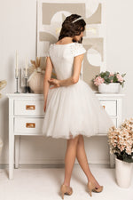 Load image into Gallery viewer, Pearl Fleur Short Bridal Gown