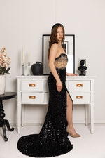 Load image into Gallery viewer, Noir Siren Dress