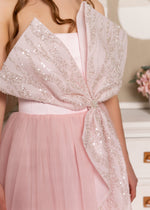 Load image into Gallery viewer, Twinkle Bow Pink Dress for Woman