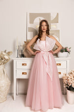 Load image into Gallery viewer, Twinkle Bow Pink Dress for Woman