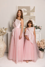 Load image into Gallery viewer, Twinkle Bow Pink Dress for Woman