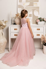 Load image into Gallery viewer, Twinkle Bow Pink Dress for Girls