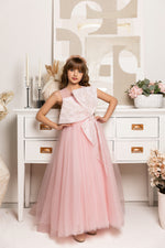 Load image into Gallery viewer, Twinkle Bow Pink Dress for Girls