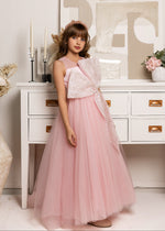 Load image into Gallery viewer, Twinkle Bow Pink Dress for Girls