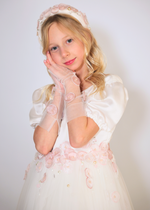 Load image into Gallery viewer, Silk Rose Petal Girls' Dress