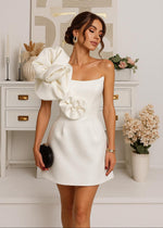 Load image into Gallery viewer, Aurora Short Dress with Flower