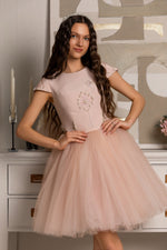 Load image into Gallery viewer, Pure Powder Girl’s Dress with Tulle