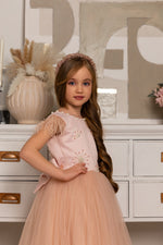 Load image into Gallery viewer, Pure Powder Girl’s Dress with Tulle