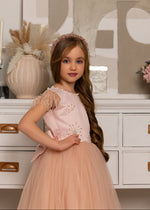 Load image into Gallery viewer, Pure Powder Girl’s Dress with Tulle