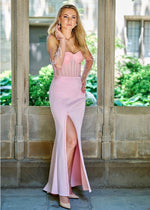 Load image into Gallery viewer, Pink Crystal Corset