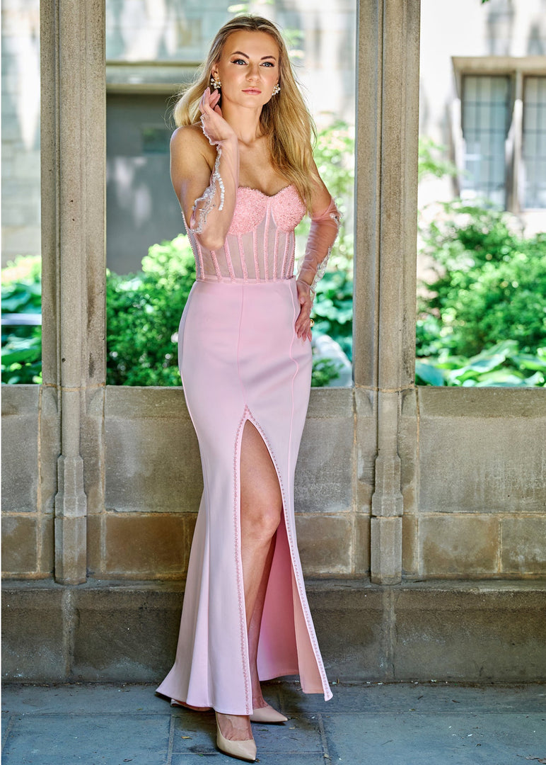 Pink Crystal Corset