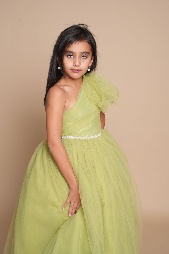 Sage Green Girls' Dress 4T. outure Design Sage Green Girls' Dress 4T. outure Design