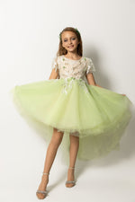 Load image into Gallery viewer, Sage Beaded Girls&#39; Dress
