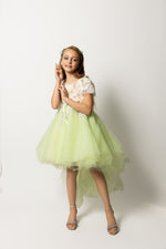 Load image into Gallery viewer, Sage Beaded Girls&#39; Dress
