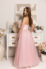 Load image into Gallery viewer, Twinkle Bow Pink Dress for Woman

