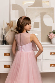Twinkle Bow Pink Dress for Girls