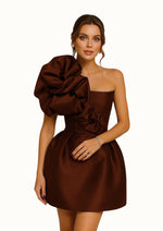 Load image into Gallery viewer, Aurora Short Dress with Flower
