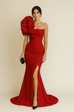 Load image into Gallery viewer, Aurora Long Dress with Side Slit
