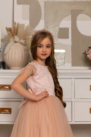 Pure Powder Girl’s Dress with Tulle
